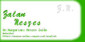 zalan meszes business card